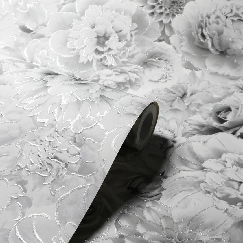 Glitter Bloom Silver