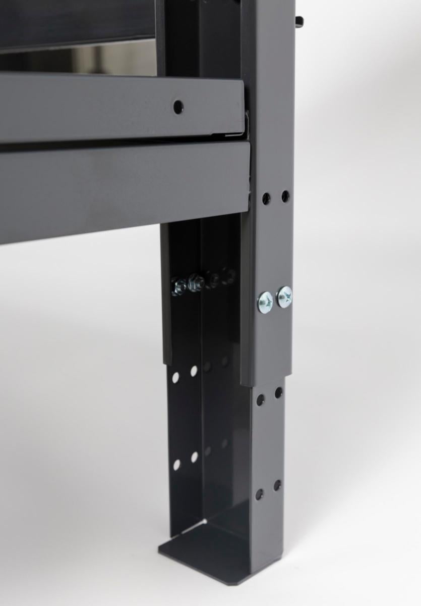 Arbetsbänk PELA med lådsats & hylla Svart/Grå