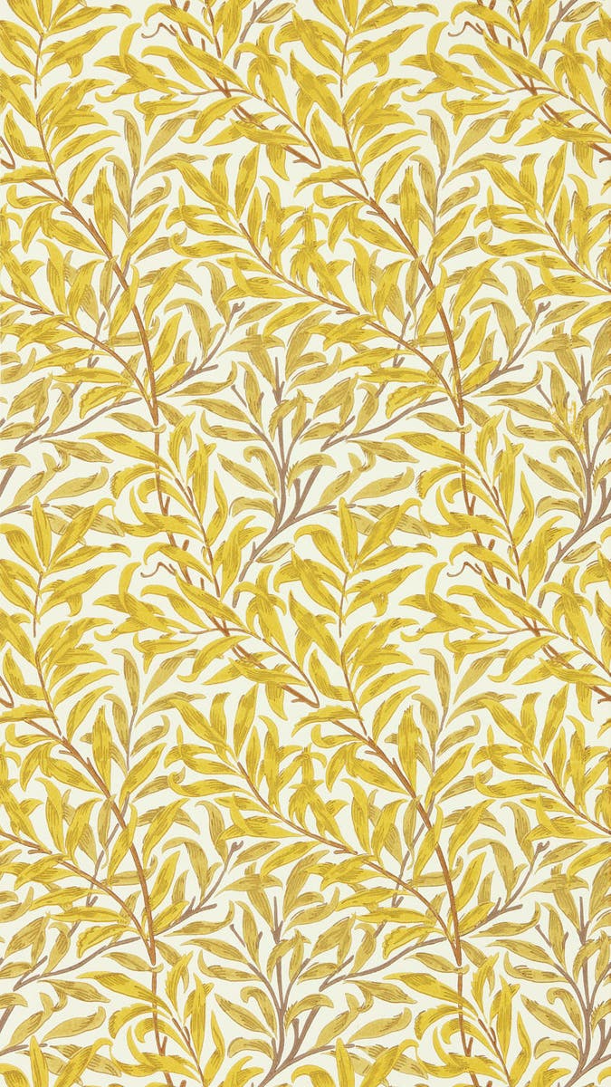 Morris & Co - Willow Bough Summer Yello Cornubia Wallpapers