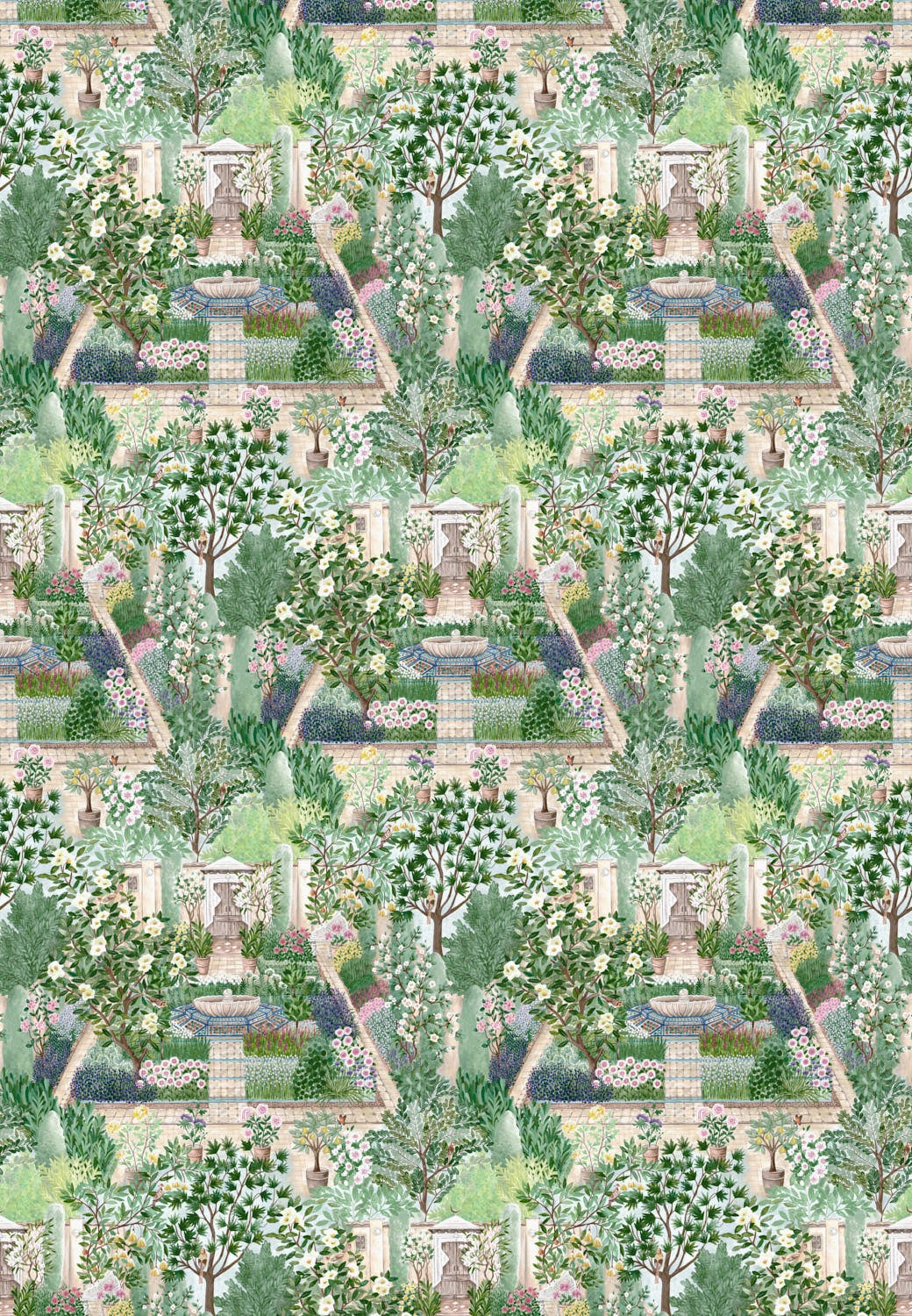 Sanderson - Carpet Garden Sanctuary