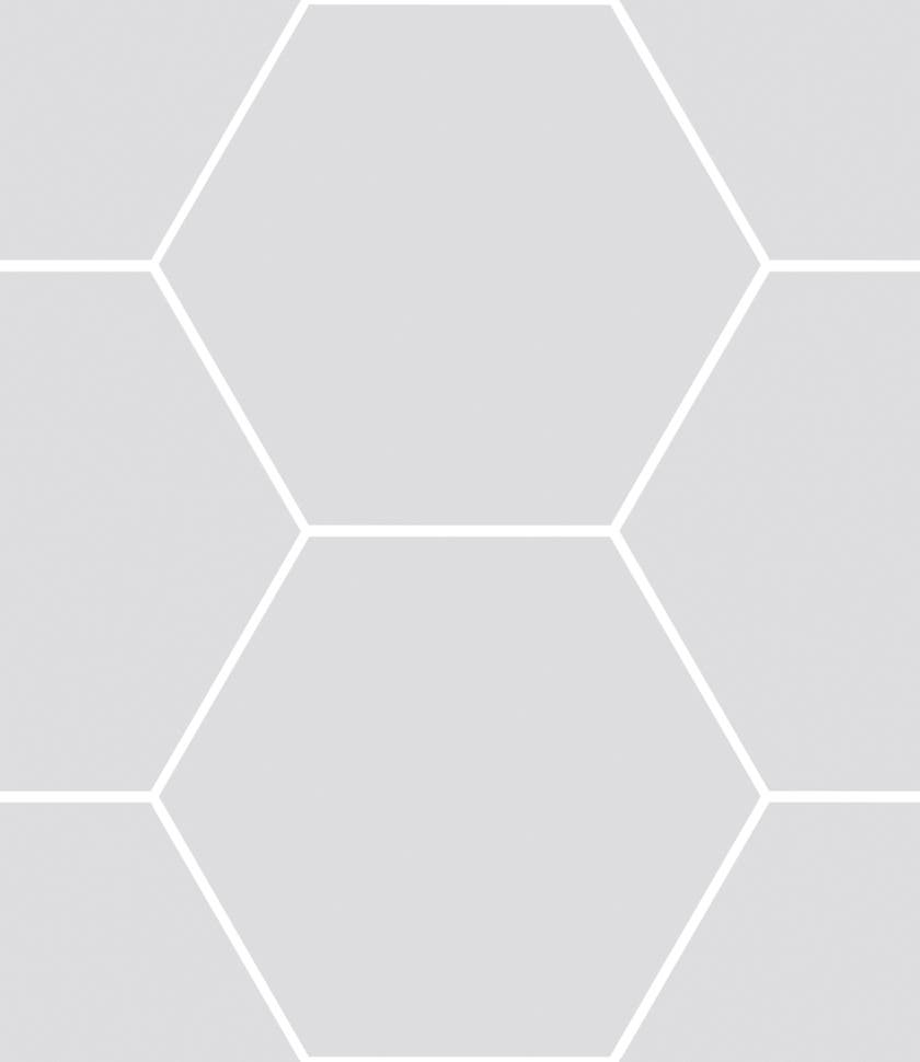 Haze Silver matt hexagon 15x17