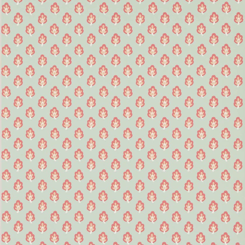 Jane Churchill - Albie Aqua/Coral