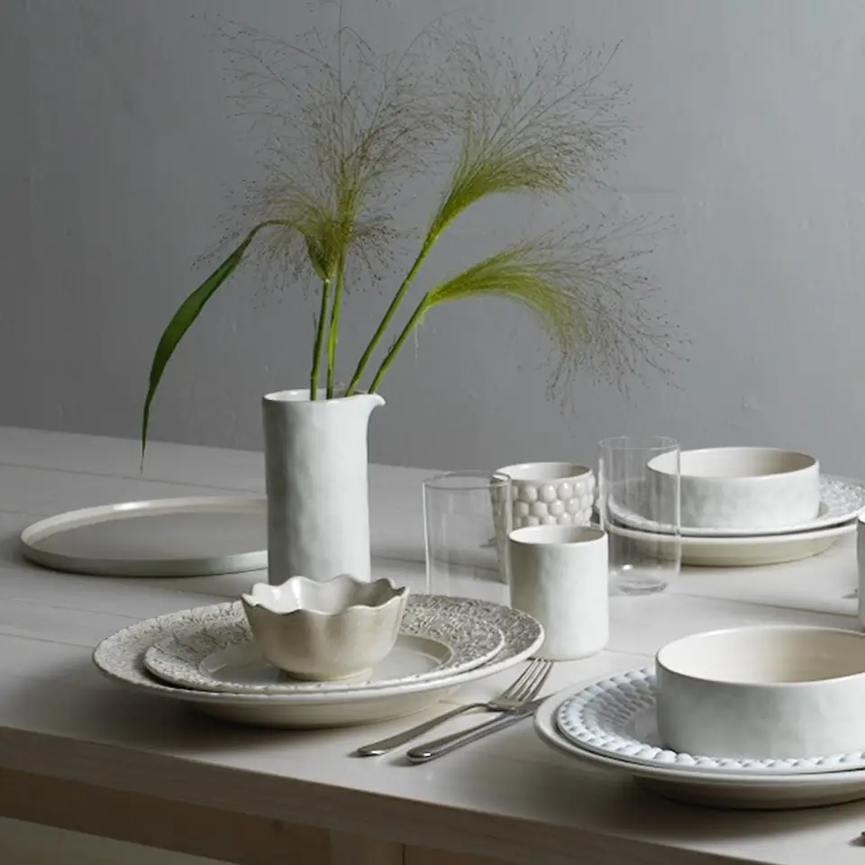 Lace Tallrik 25 cm Sand