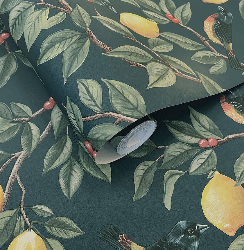 Intrade - Ponderosa Teal Tales of the Manor Tapet