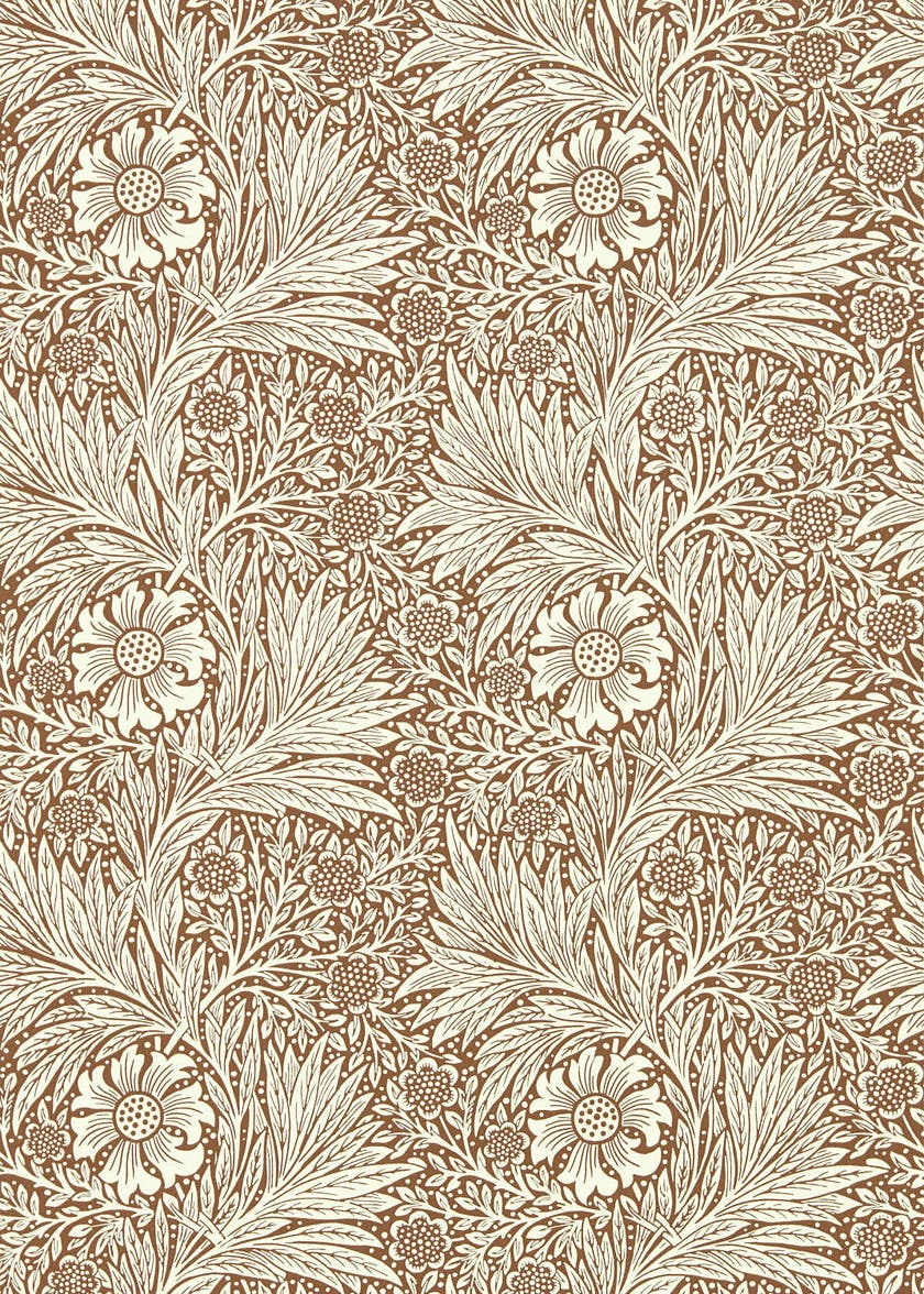 Marigold Chocolate/Cream Queen Square Wallpapers