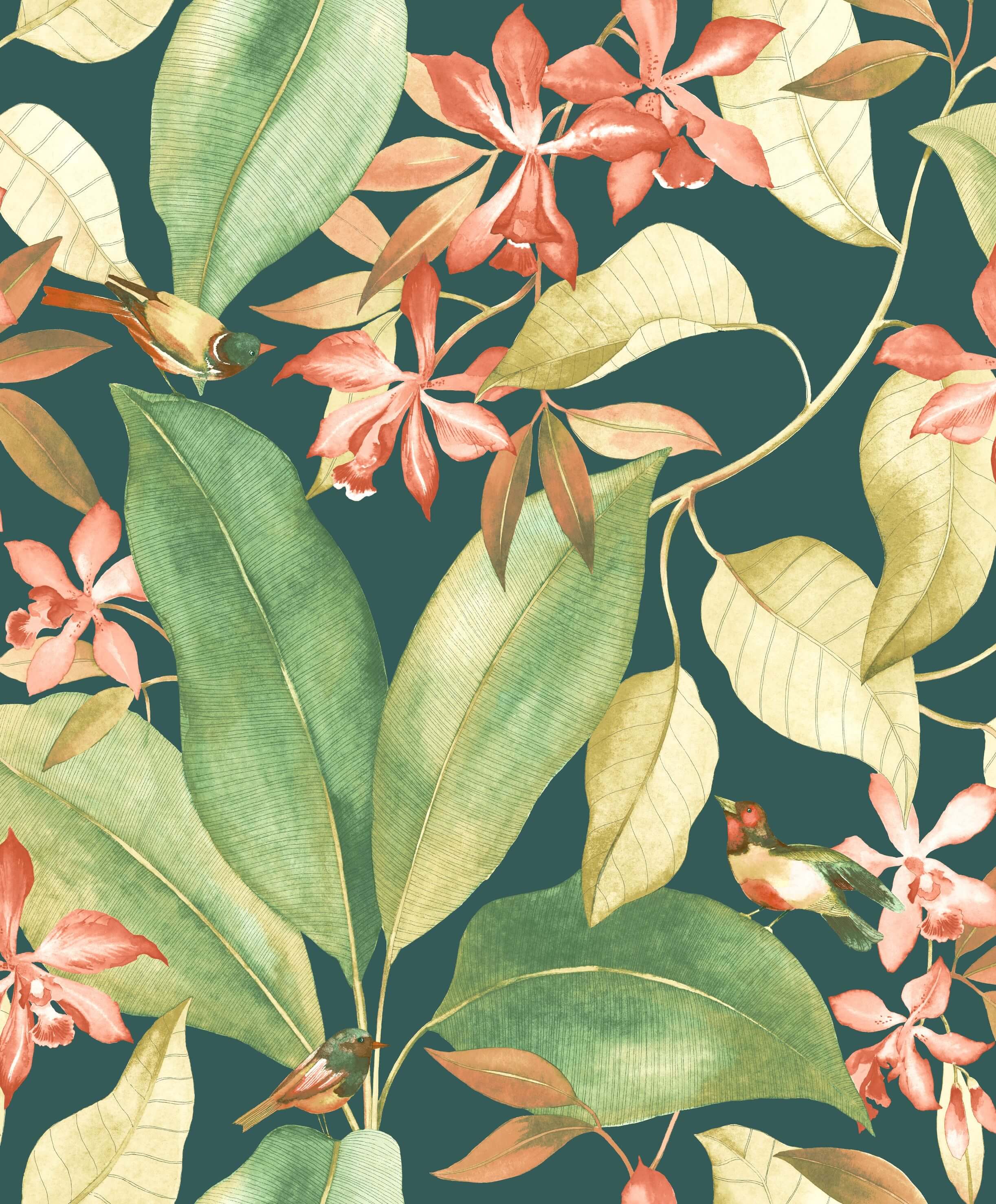 Casadeco - Delicacy Birdsong Vert / Delicacy