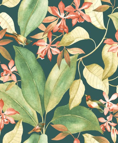 Casadeco - Delicacy Birdsong Vert / Delicacy