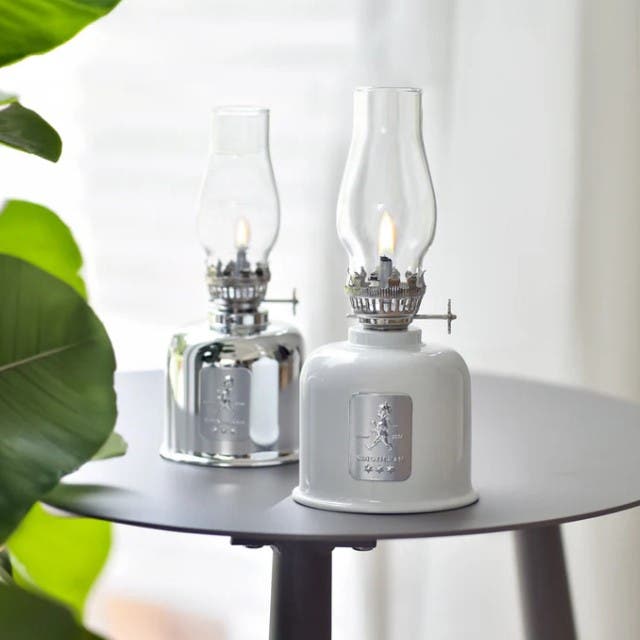 Fotogenlampa Vit/Silver