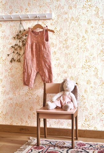 Casadeco - Wild Garden Rose Nude Once Upon A Time