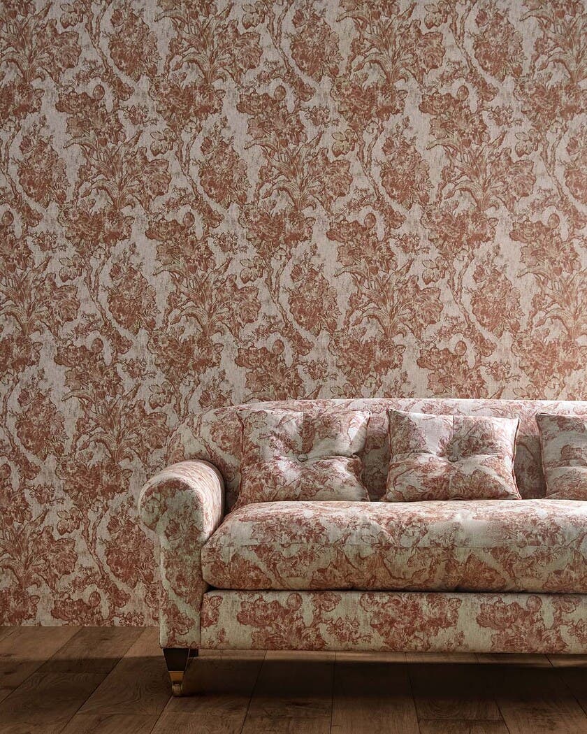 Fringed Tulip Toile Putty Sanderson x Giles Deacon