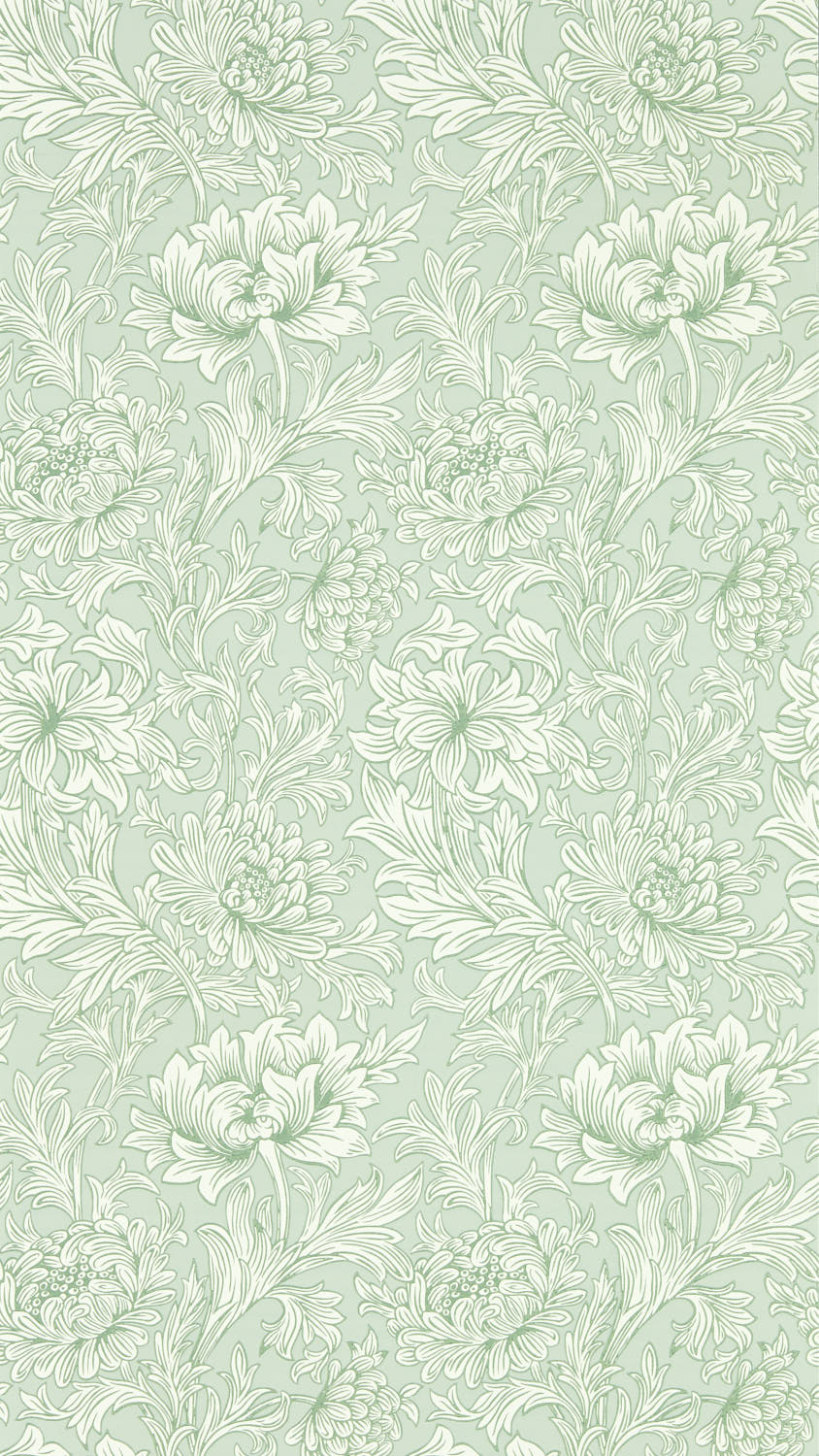 Morris & Co - Chrysanthemum Toile Willo Simply Morris Wallpapers