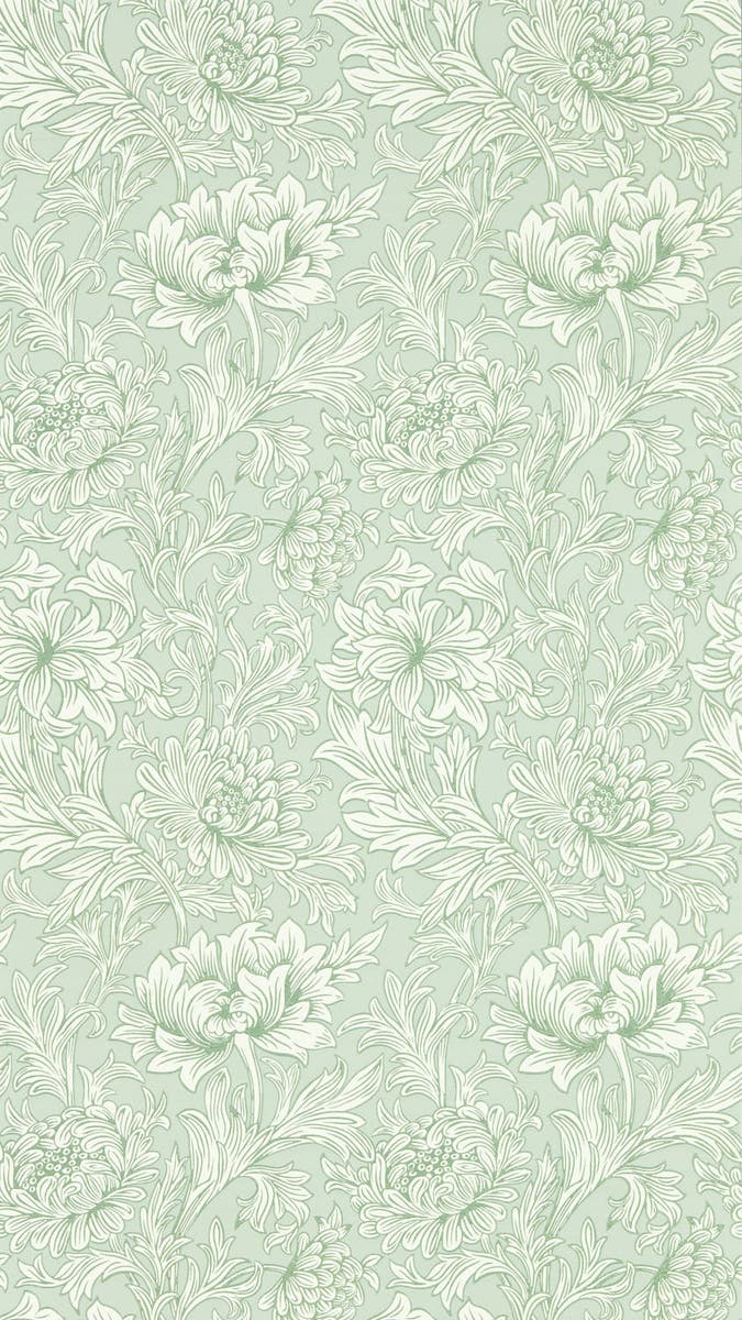 Morris & Co - Chrysanthemum Toile Willo Simply Morris Wallpapers