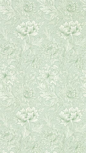 Morris & Co - Chrysanthemum Toile Willo Simply Morris Wallpapers