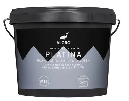 Platina Blank Täckfärg - 0,75L - Valfri Ljus kulör