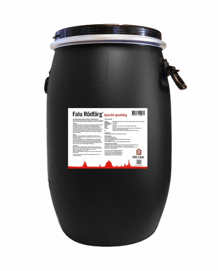 Falu Rödfärg Original Sprutfärg, Ljusröd 100L