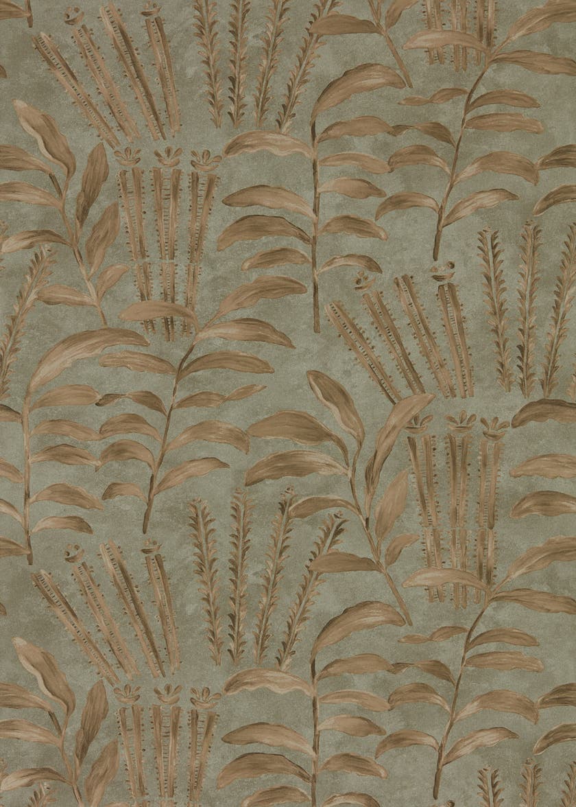 Zoffany - Highclere Olivine Darnley Wallpapers