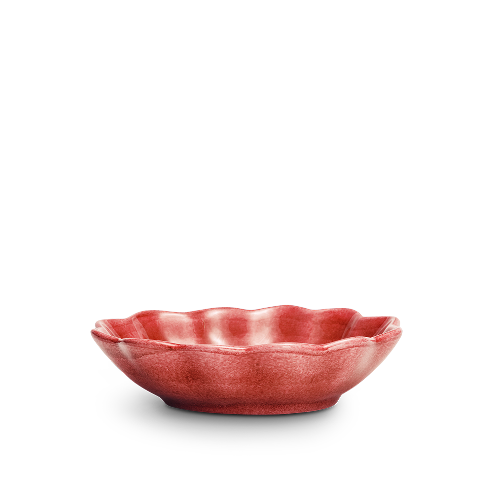 Oyster Skål 18x16 cm Röd