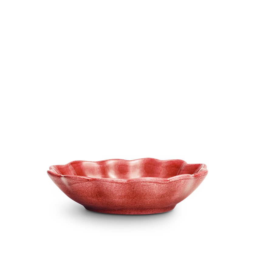 Oyster Skål 18x16 cm Röd