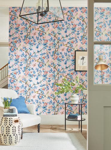 Sanderson - Caverley Rose/French Blue Sanderson One Sixty Wallp