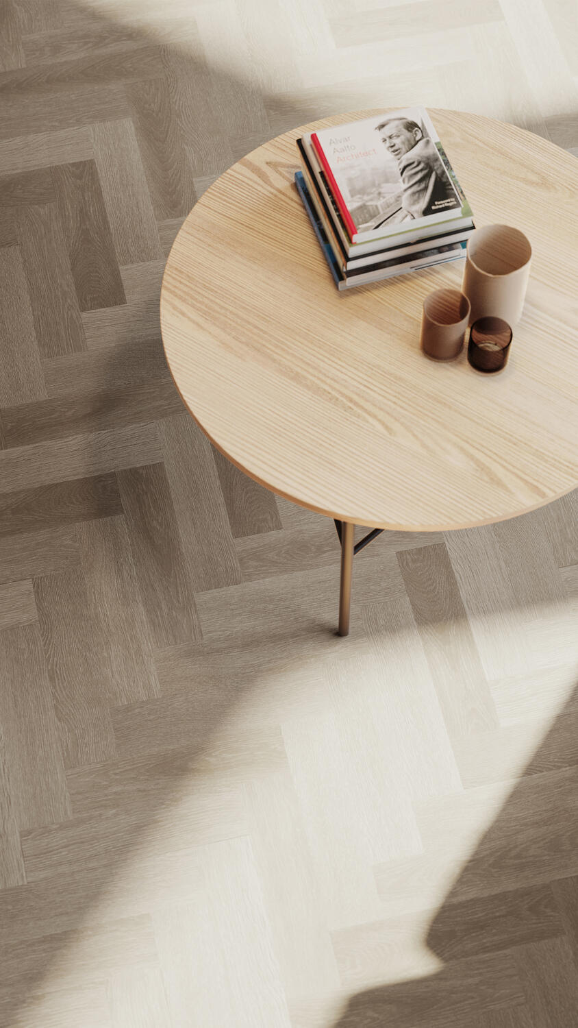 Ancares Herringbone Grey 4m