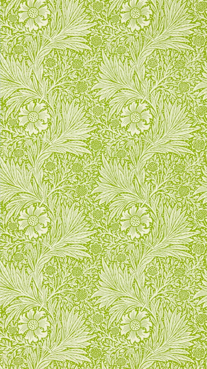 Morris & Co - Marigold Sap Green Cornubia Wallpapers