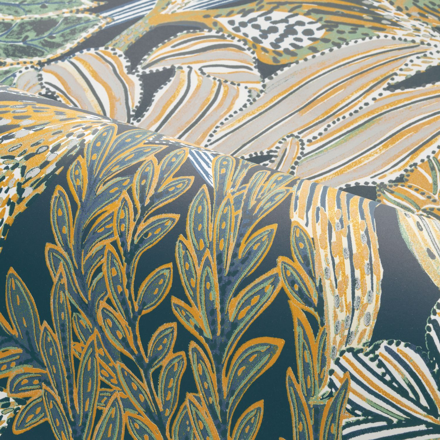 Casamance - Borromee Marine/Vert Blossom Cas