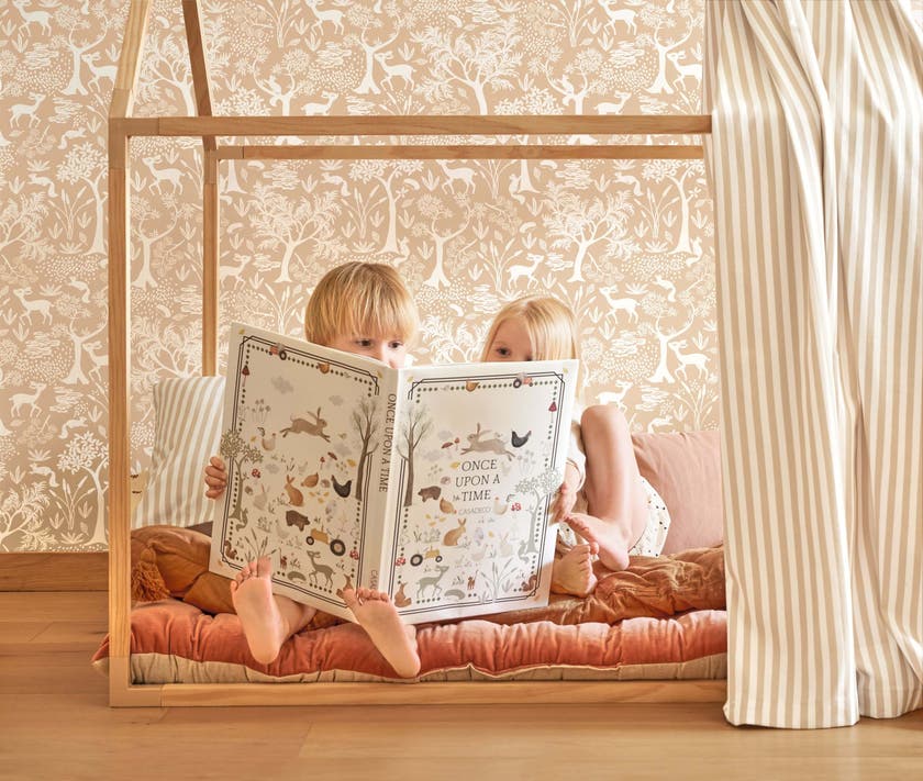 Casadeco - Poetic Forest Beige Camel Once Upon A Time