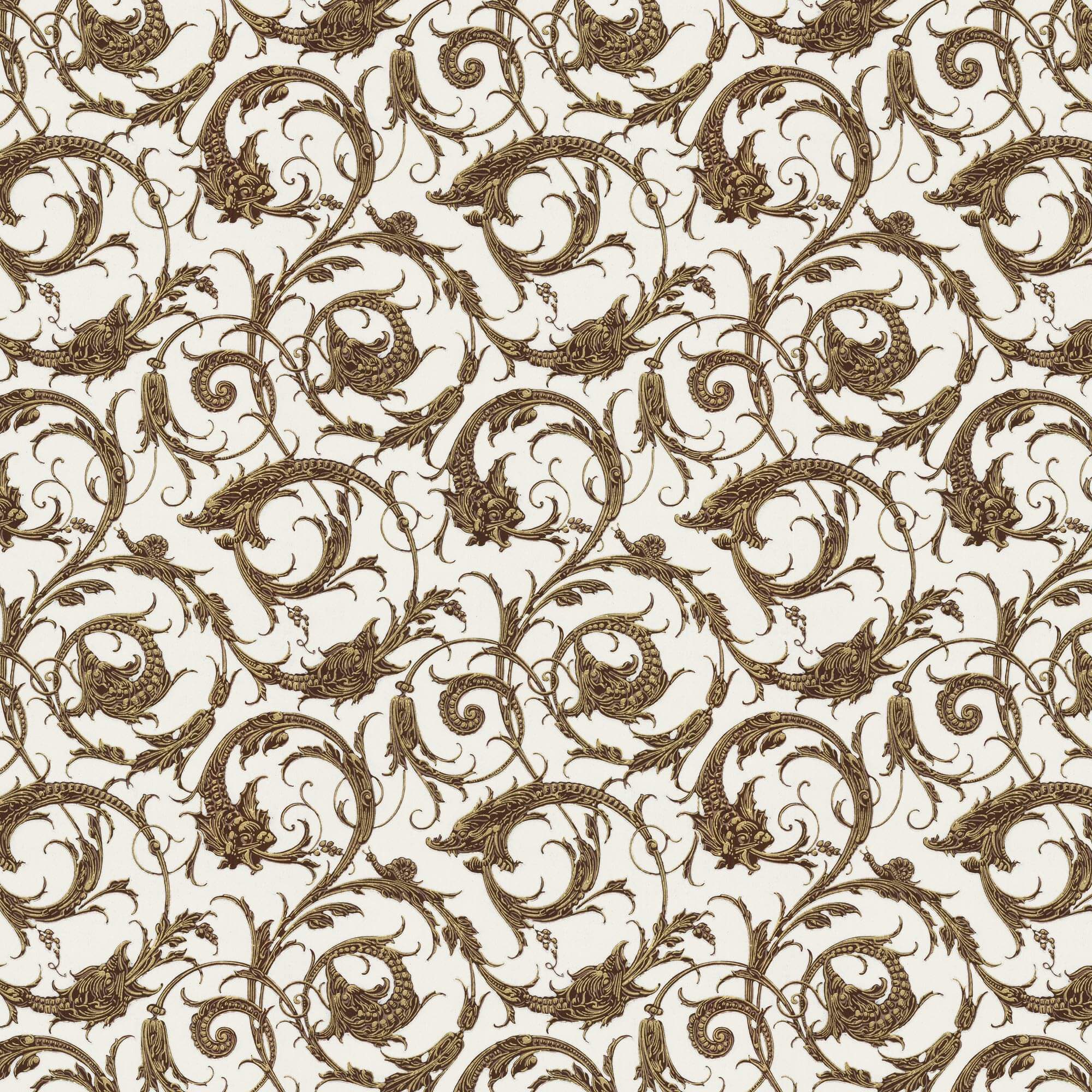 Lim & Handtryck - Draktapet - Ljusgrå x106-27