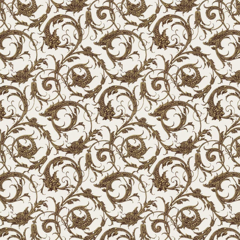 Lim & Handtryck - Draktapet - Ljusgrå x106-27