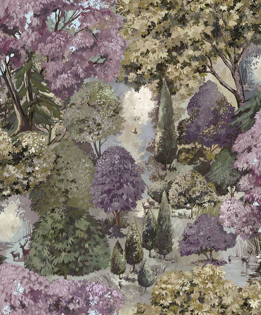 Intrade - Pinecrest Mulberry Green Tales of the Manor Tapet