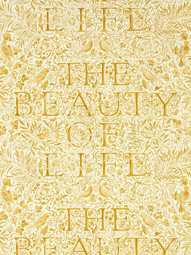 Morris & Co - The Beauty of Life Sunflo Emery Walker`s House Wall