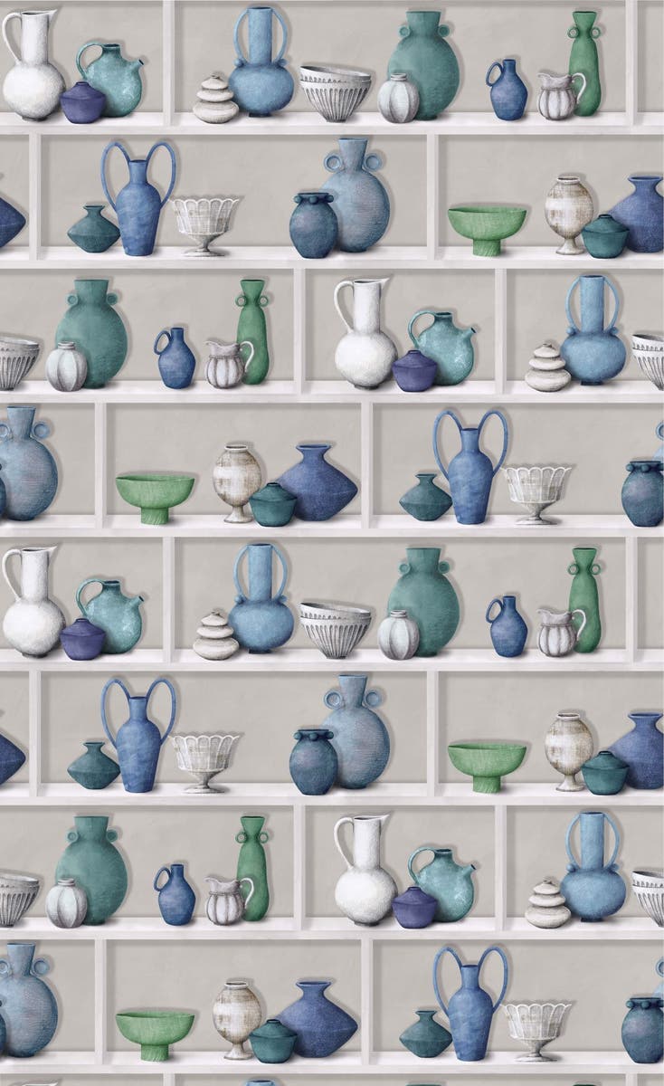 Osborne & Little - Raku Kanoko Raku Indigo/Ivory/