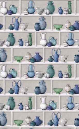 Osborne & Little - Raku Kanoko Raku Indigo/Ivory/