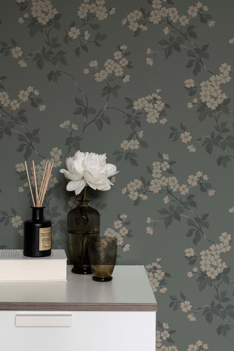 Duro - Karin, Mörkgrå Blommor&Blad