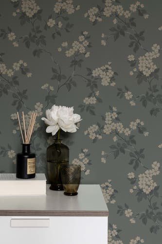 Duro - Karin, Mörkgrå Blommor&Blad