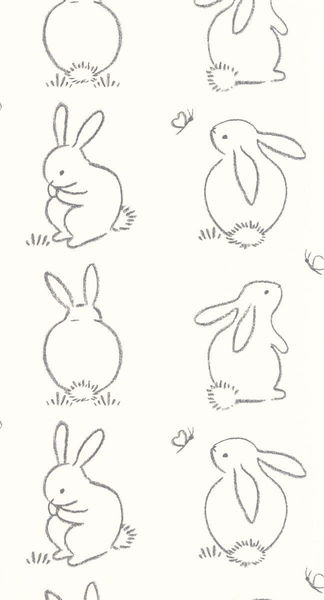 FUNNY BUNNY NOIR GRAPHITE ONCE UPON A TIME