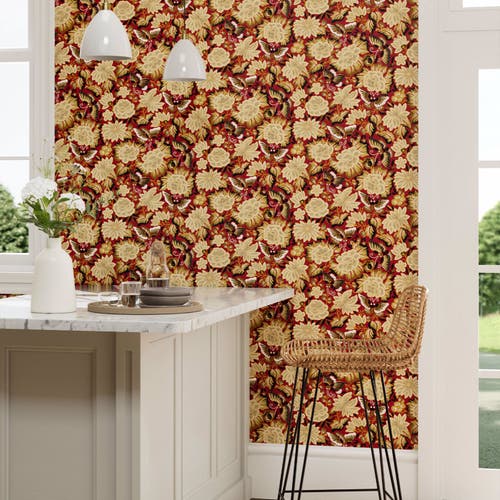 Sanderson - Amara Butterfly Cinnabar/ Water Garden Wallpapers