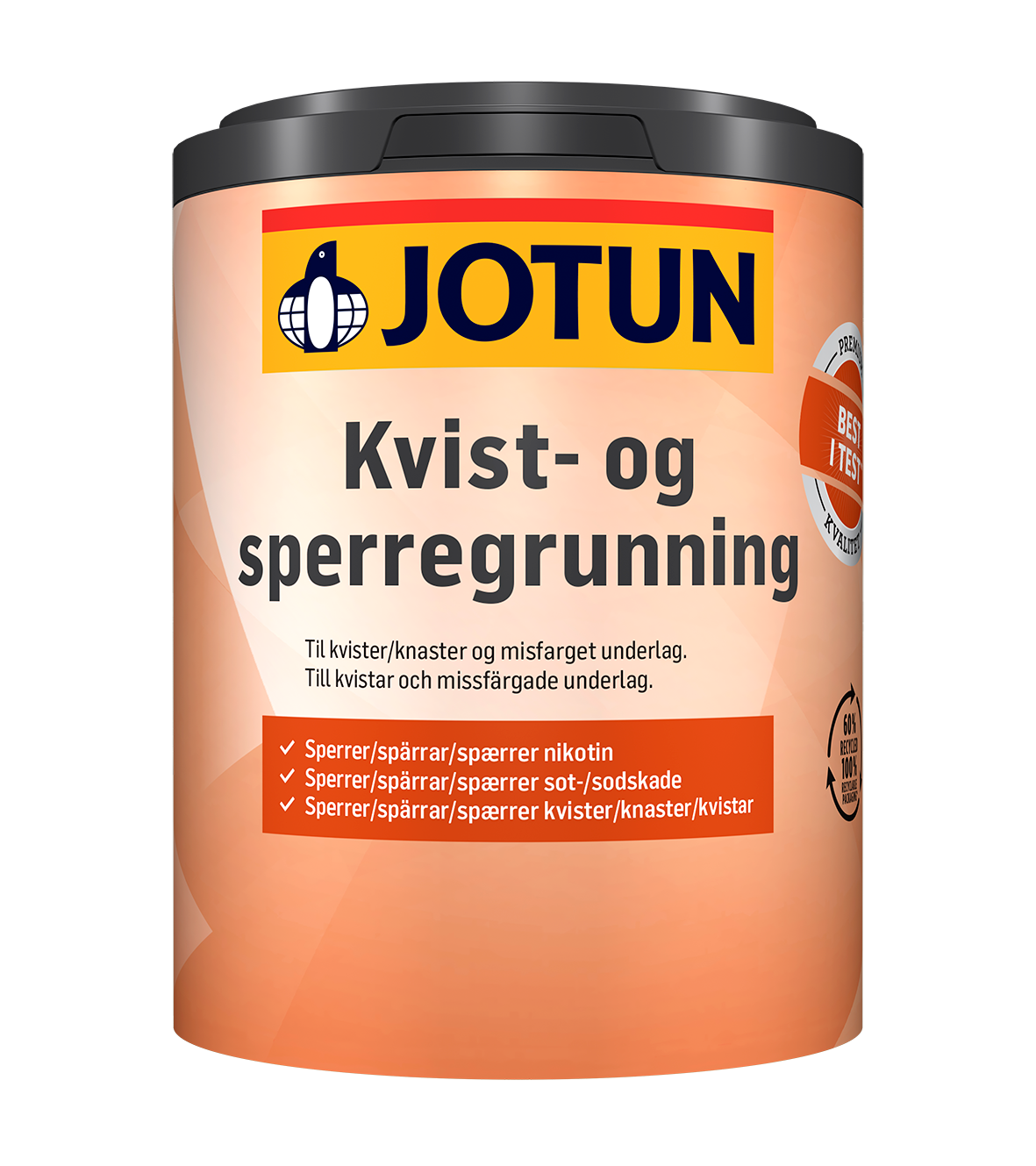 Kvist & Spärrgrundning 0,68 L Vit