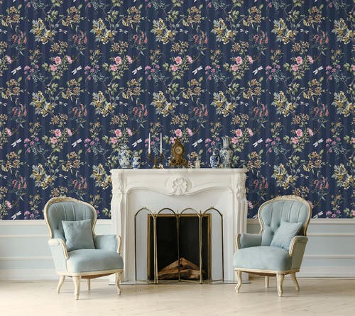 Intrade - Camberley Navy Multi Tales of the Manor Tapet