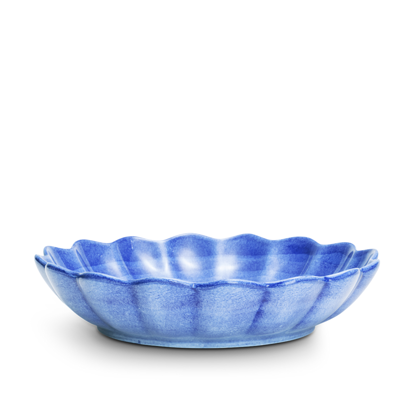 Oyster Skål 31cm Ljusblå