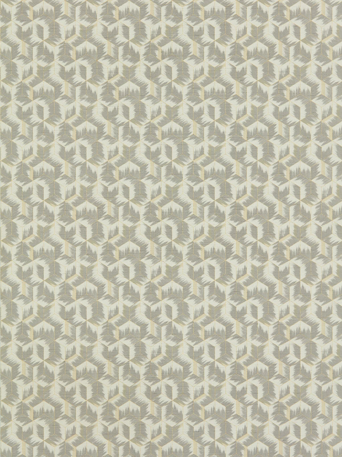 Zoffany - Tumbling Blocks Faded Ant Rhombi Wallcoverings