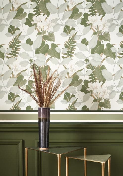 Casadeco - Royal Lily Vert Cendre Soliflore