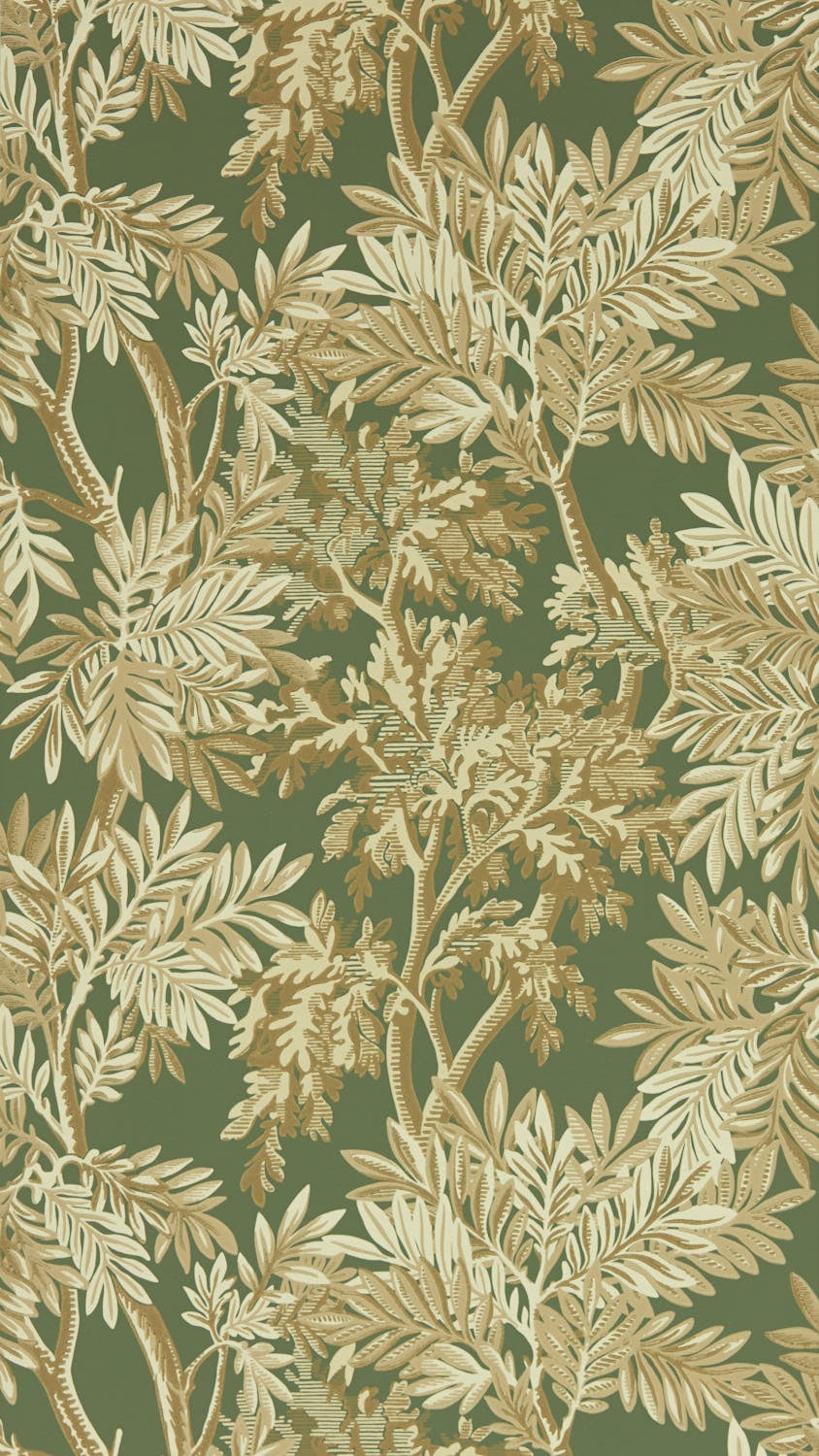 Sanderson - Tapestry Trees Woodland G Country Woodland Wallcove