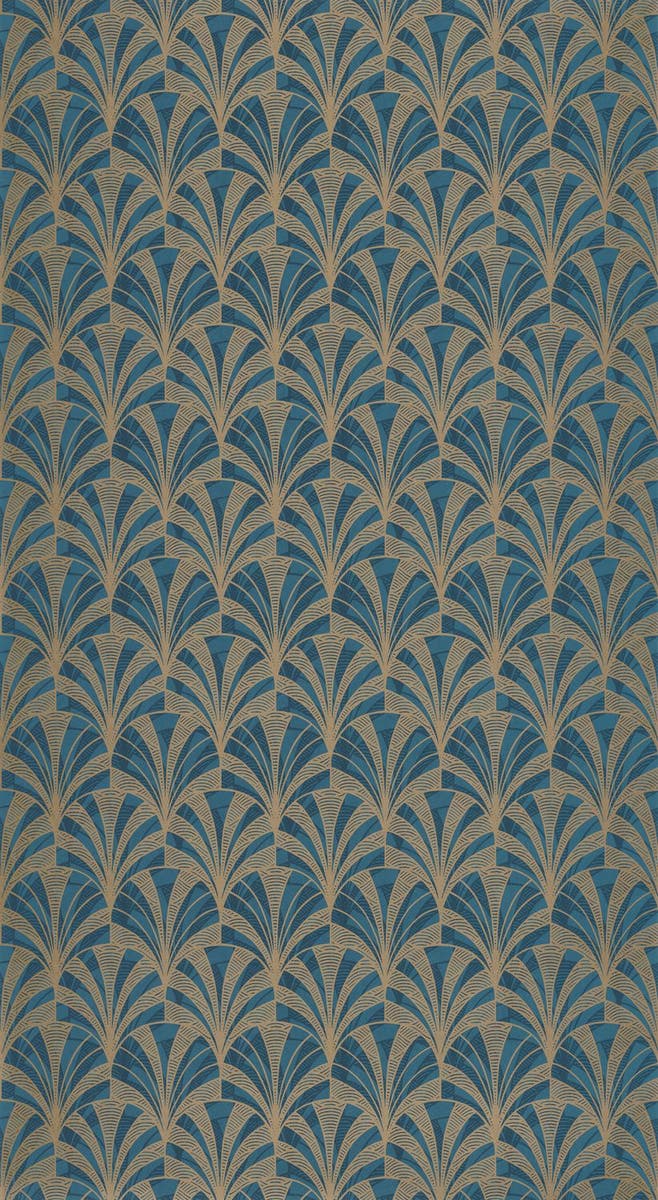 Casadeco - 1930 Palmette Bleu 1930