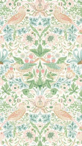 Morris & Co - Simply Strawberry Thief C Simply Morris Wallpapers
