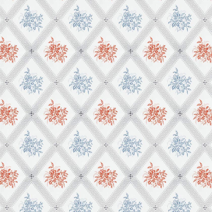 Lim & Handtryck - Karoline - Ljusblå/röd K12-30