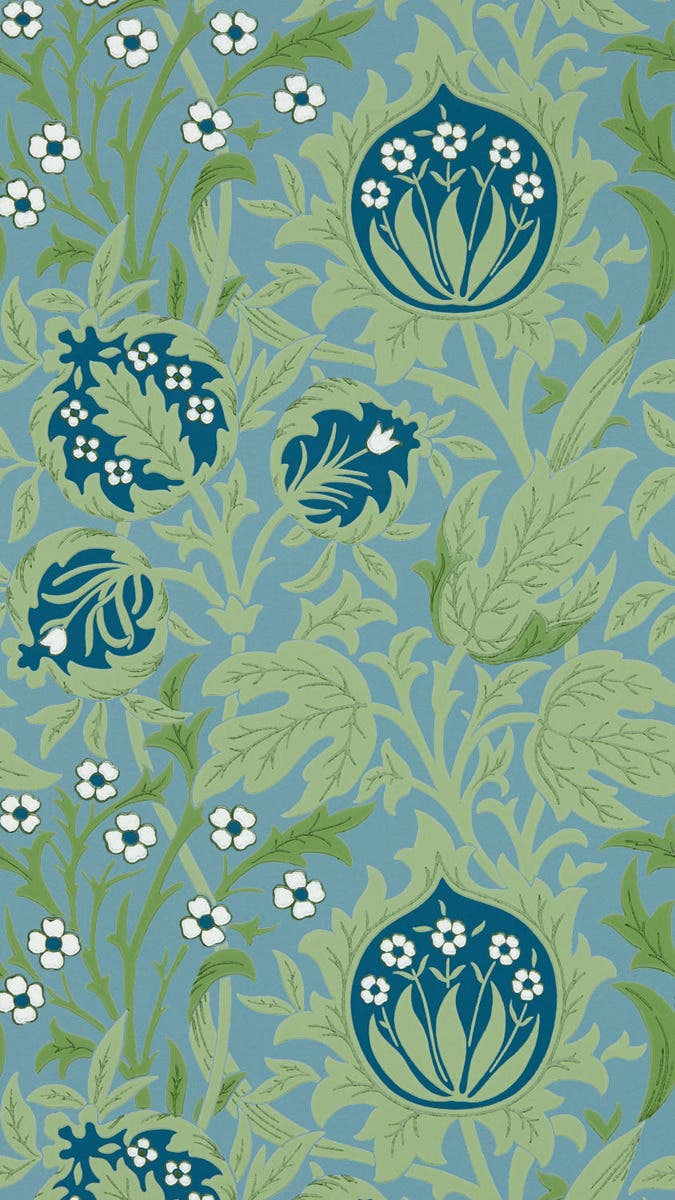Elmcote Dearle Blue Emery Walker`s House Wall