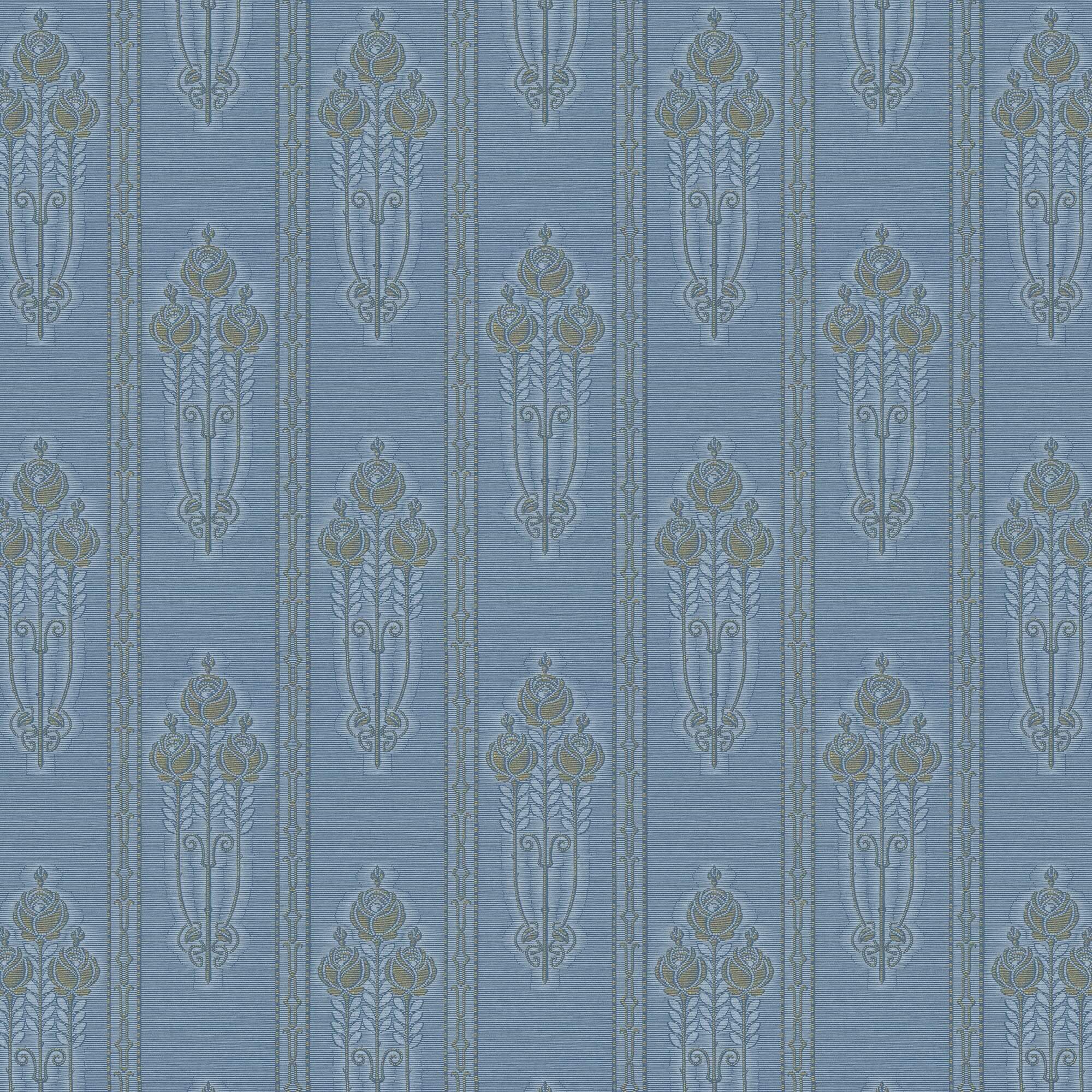 Lim & Handtryck - Jugendros - Blå/Guld x127-40