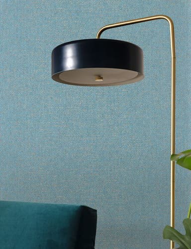 Caselio - Uni Metallise Bleu Madura Damier