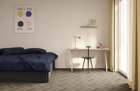 Ancares Herringbone Grey 4m